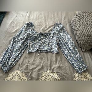 Floral long sleeve top